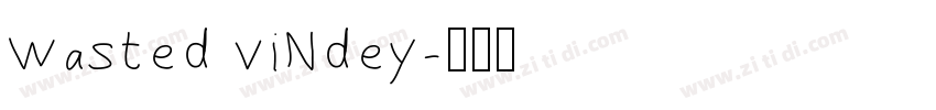 wasted vindey字体转换